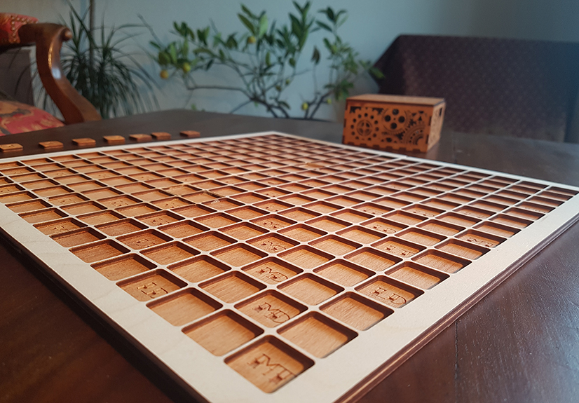 Jeu de Scrabble en bois sur mesure